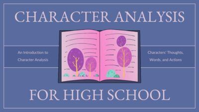 Lección moderna de Análisis de personajes para la escuela secundaria