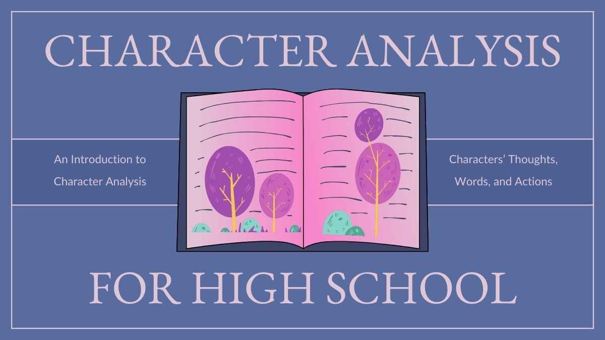 Lección moderna de Análisis de personajes para la escuela secundaria - diapositiva 0