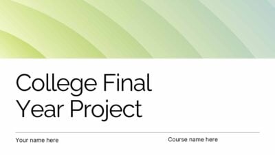 Modern College Final Year Project Slides 1