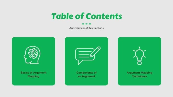 Critical Thinking Argument Map Infographic. Free Slides Template ...