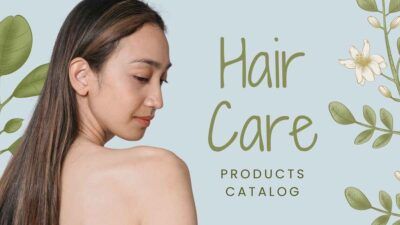 Catálogo de produtos florais modernos para cuidados com os cabelos