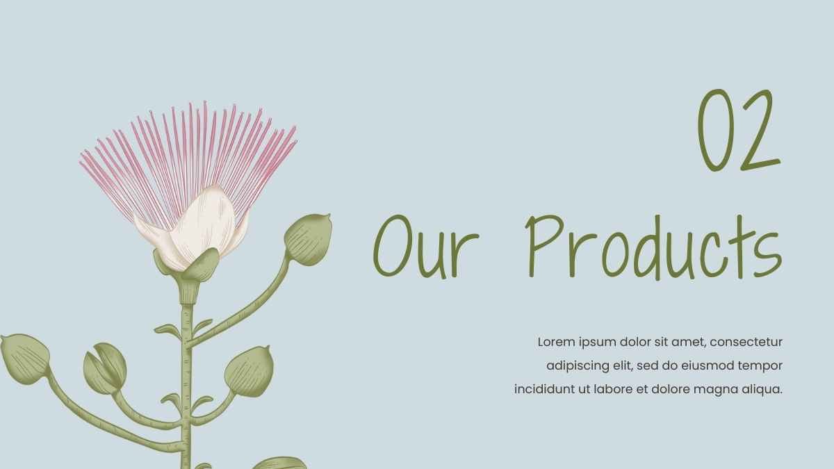Modern Floral Hair Care Products Catalog Slides - slide 12