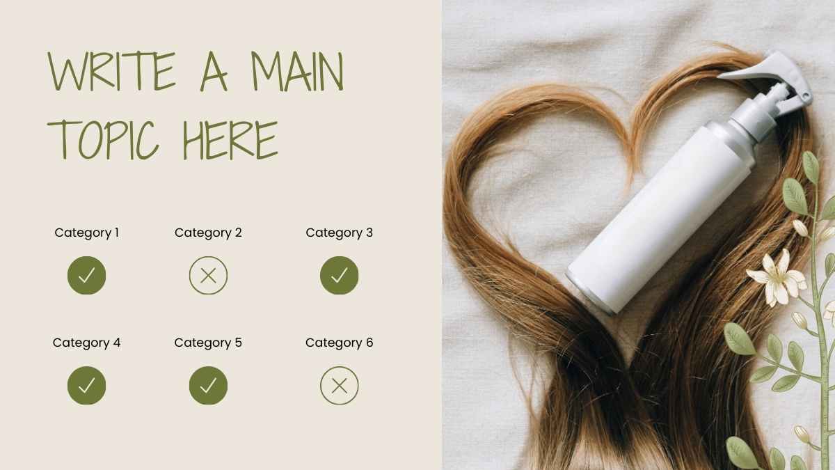 Modern Floral Hair Care Products Catalog Slides - slide 13