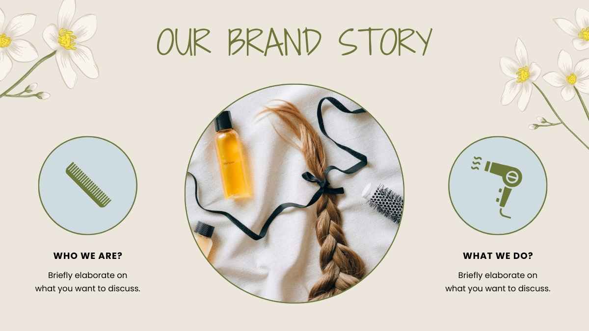 Modern Floral Hair Care Products Catalog Slides - slide 5