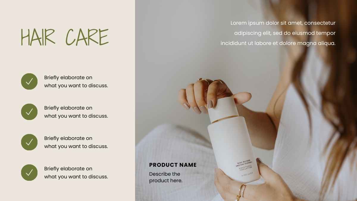 Modern Floral Hair Care Products Catalog Slides - slide 6