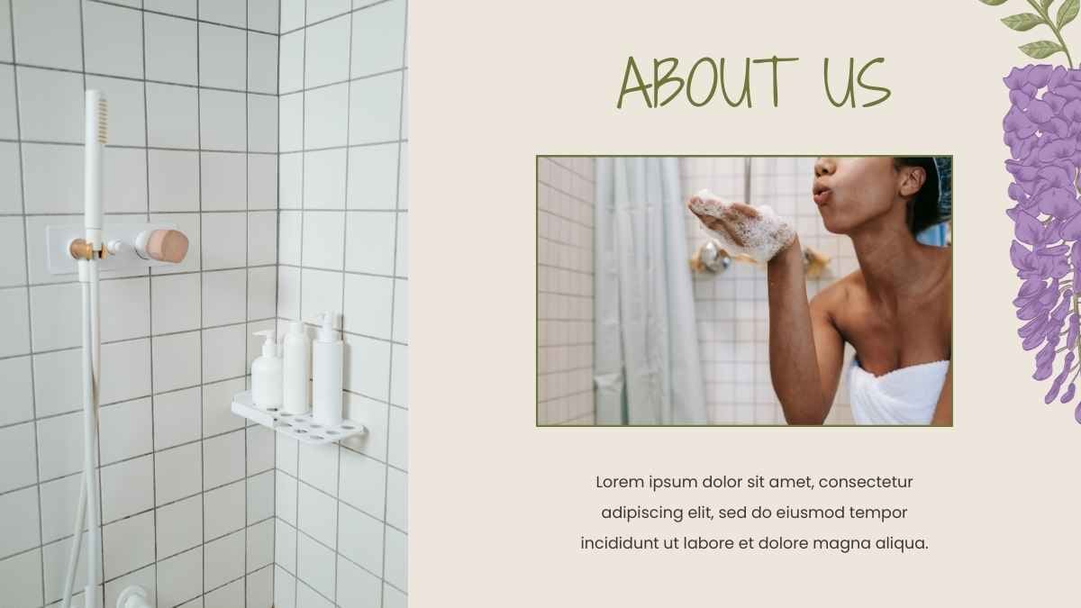 Modern Floral Hair Care Products Catalog Slides - slide 9