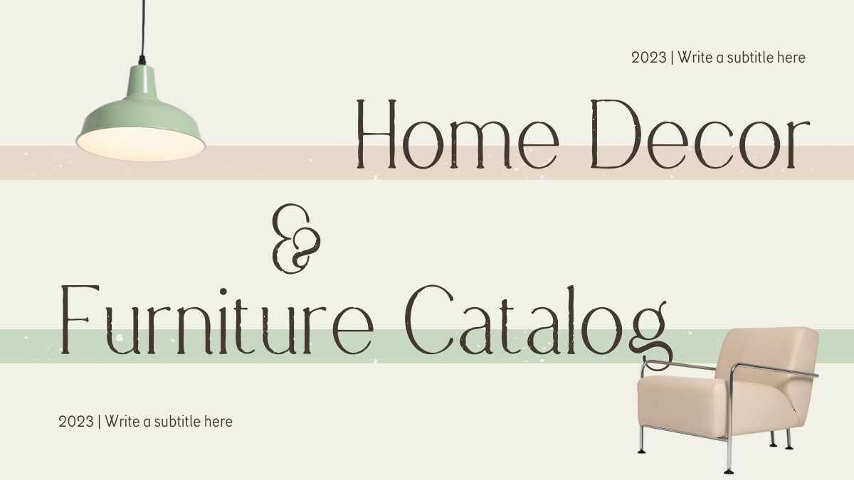 Modern Home Decor and Furniture Catalog - slide 0