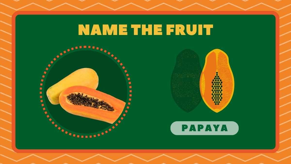 Flashcards de frutas modernas ilustradas - slide 11