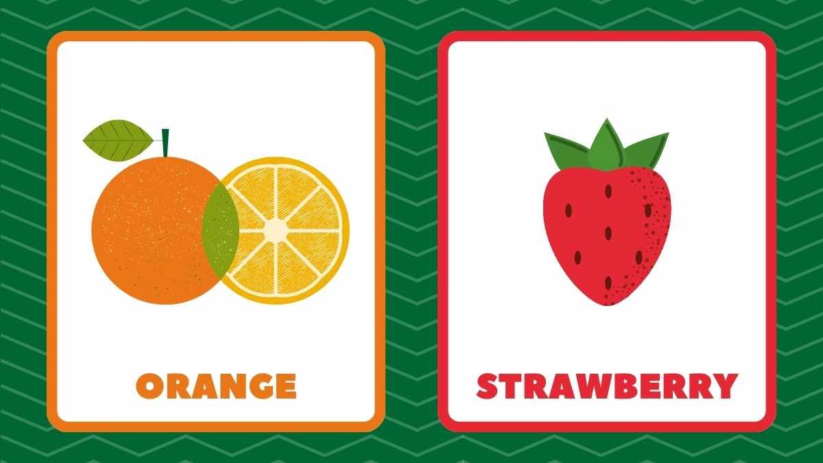 Frutas modernas ilustradas Flashcards - diapositiva 7
