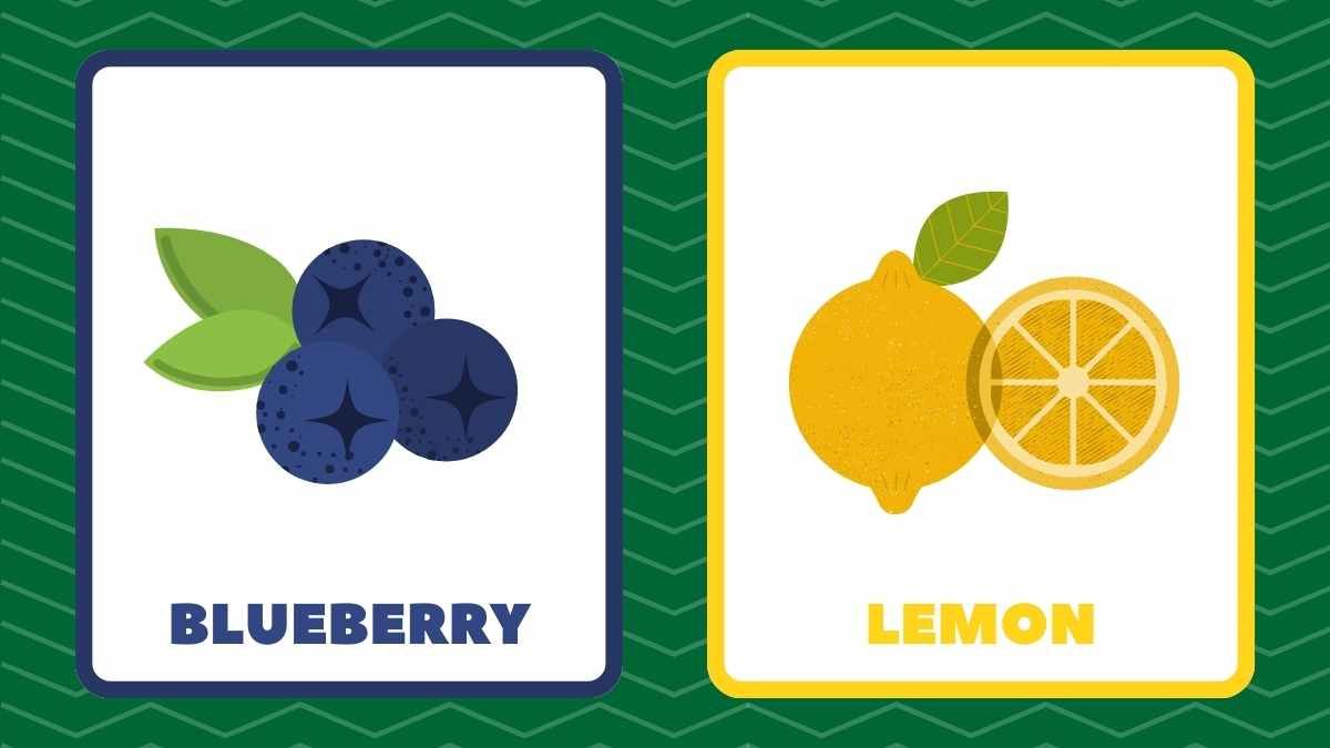 Modern Illustrated Fruits Flashcards - slide 8
