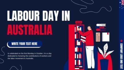 Modern Illustrated Labour Day in Australia