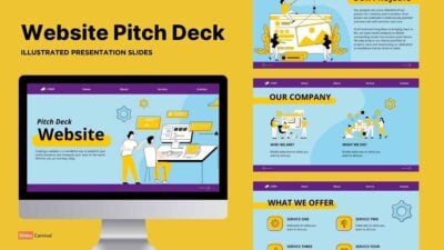 Modern Illustrated Website Pitch Deck