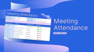 Modern Meeting Attendance Sheet