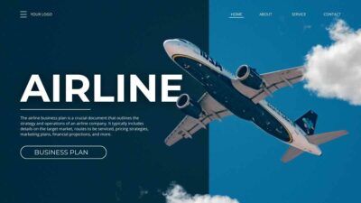 Slides Carnival Google Slides and PowerPoint Template Modern Minimal Airline Business Plan 2