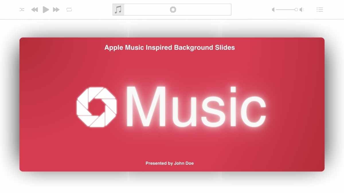 Modern Minimal Apple Music-Inspired Background Slides - slide 1