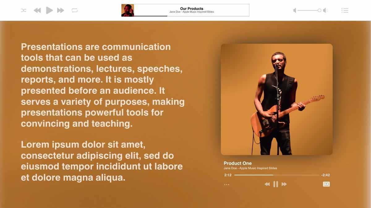 Modern Minimal Apple Music-Inspired Background Slides - slide 11