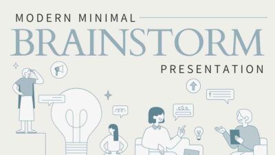 Modern Minimal Brainstorm Presentation