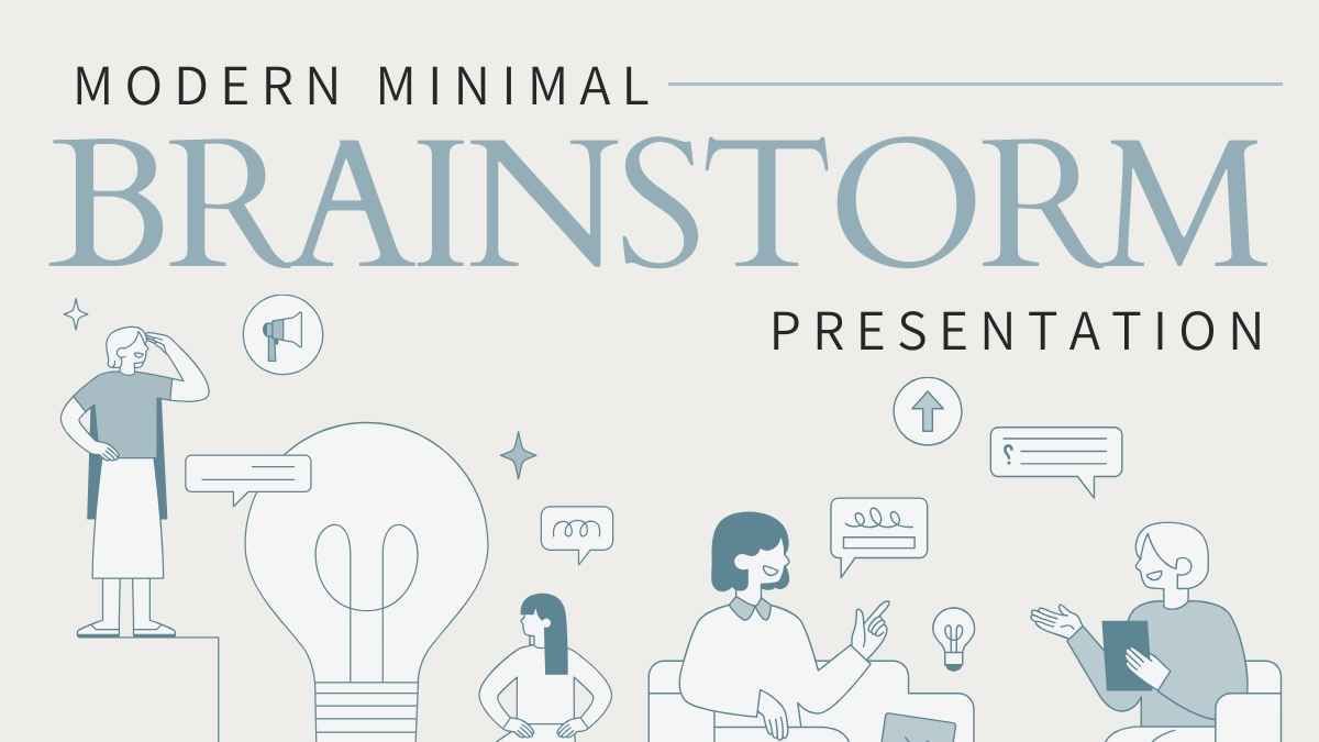 Modern Minimal Brainstorm Presentation - slide 0
