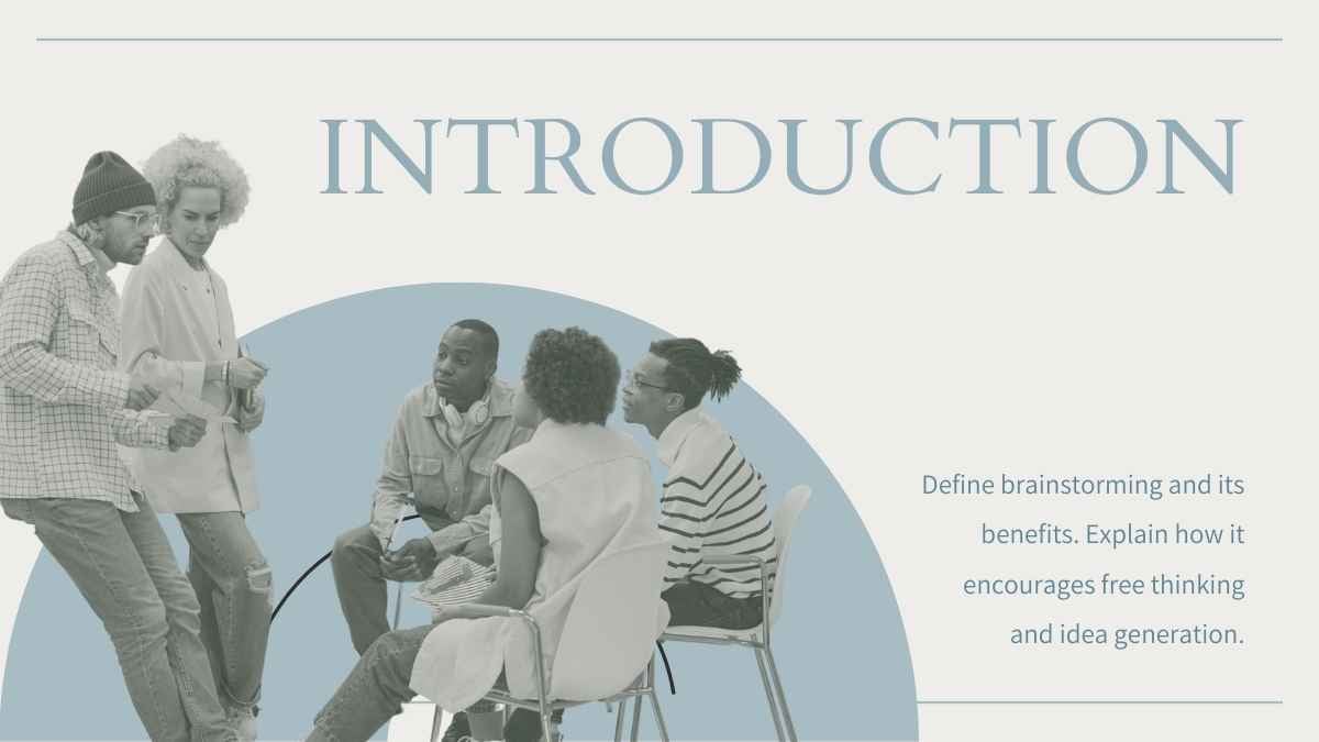 Modern Minimal Brainstorm Slides - slide 2