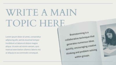 Modern Minimal Brainstorm . Free PPT & Google Slides Template ...