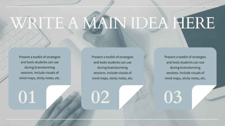 Modern Minimal Brainstorm . Free PPT & Google Slides Template ...