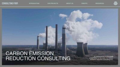 Modern Minimal Carbon Emission Reduction Consulting Slides