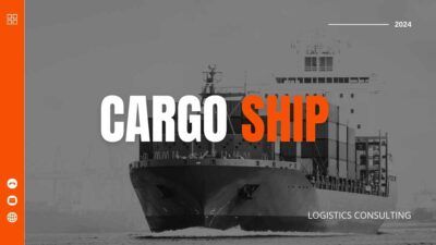 Slides Carnival Google Slides and PowerPoint Template Modern Minimal Cargo Ship Logistics Consulting 2