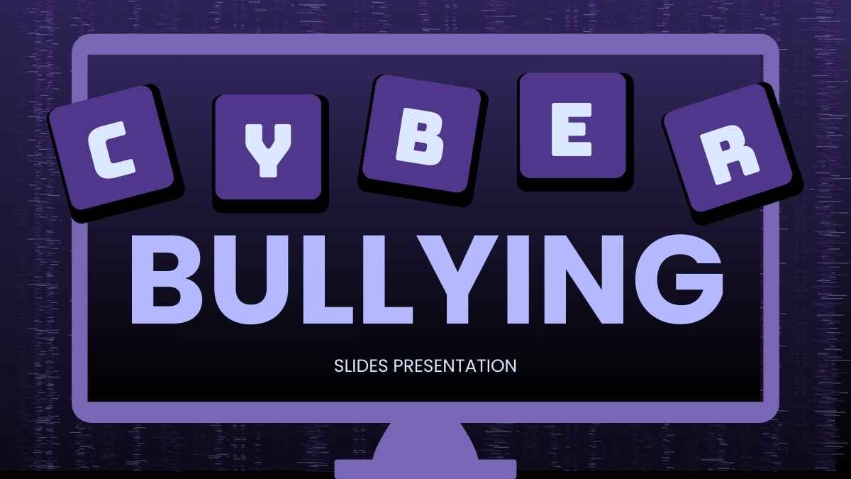 Modern Minimal Cyber Bullying Slides - slide 1