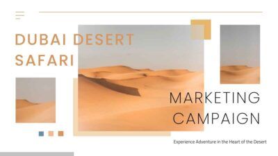 Modern Minimal Dubai Desert Safari Marketing Campaign