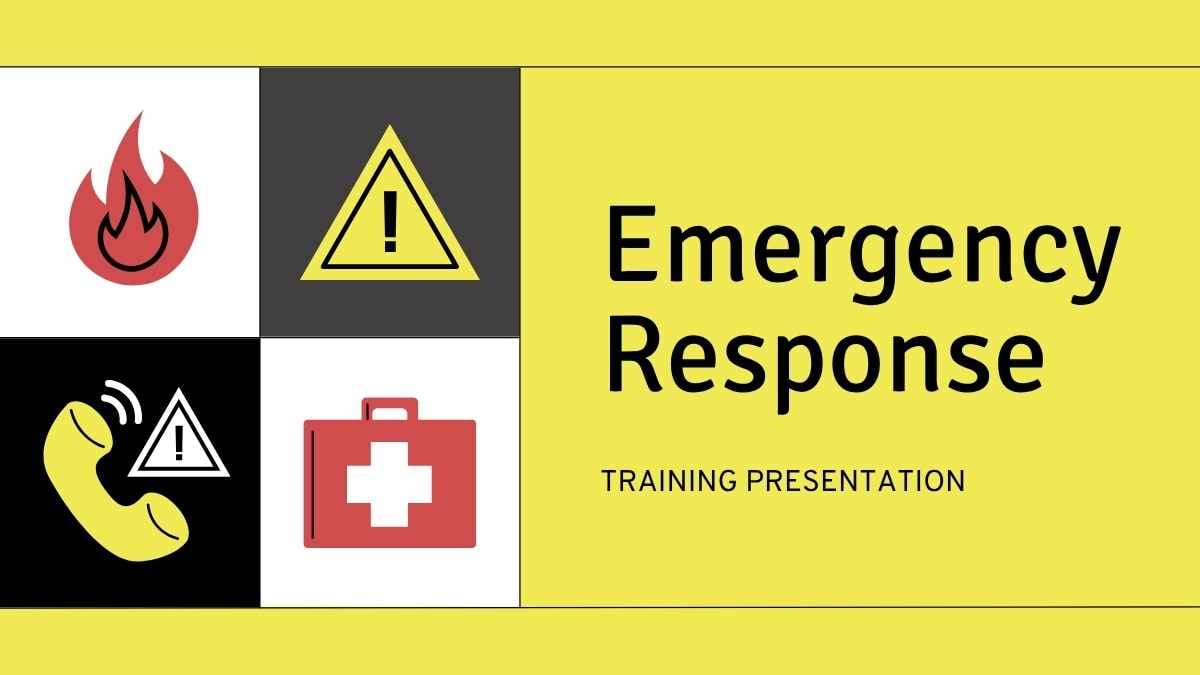 Modern Minimal Emergency Response Training Slides - slide 1