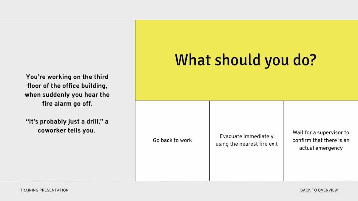 Modern Minimal Emergency Response Training Slides - slide 10