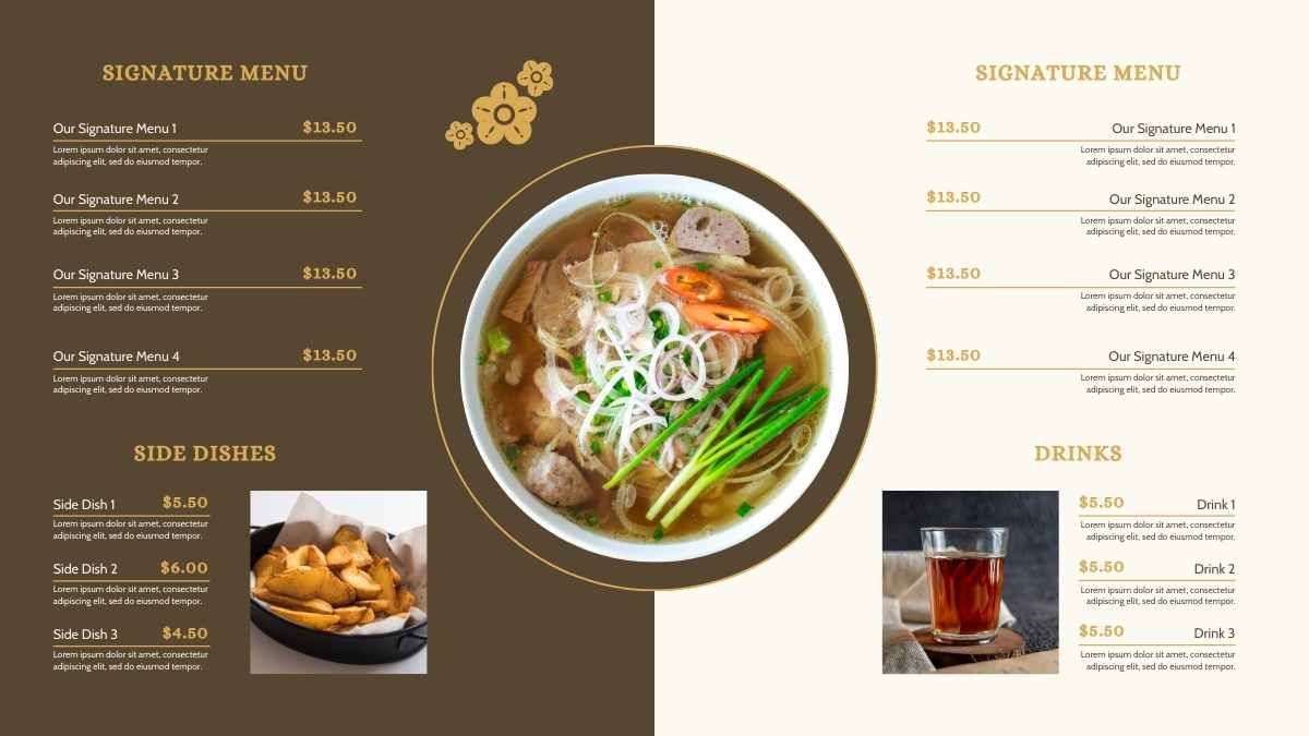 Folleto de comida moderna y minimalista - diapositiva 11