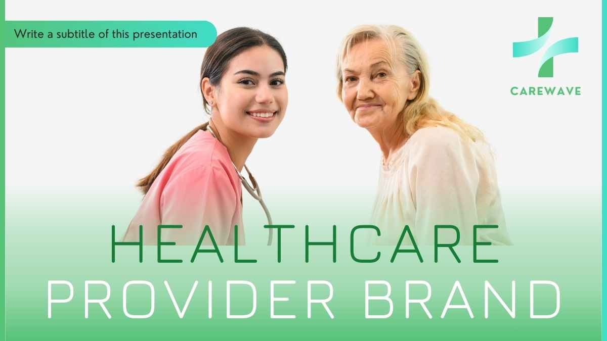 Modern Green Gradient Healthcare Professional Slides - slide 1