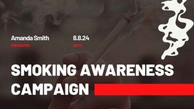 Slides Carnival Google Slides and PowerPoint Template Modern Minimal Smoking Awareness Campaign 2