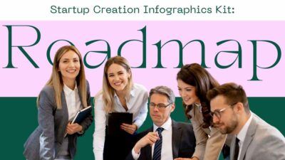 Modern Minimal Startup Creation Infographics Kit: Roadmap