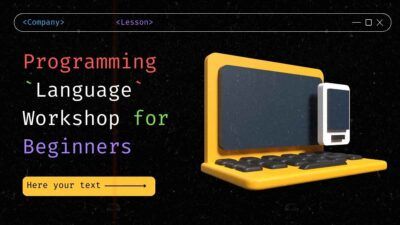 Slides Carnival Google Slides and PowerPoint Template Modern Programming Language Workshop for Beginners 2