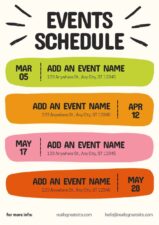 School Program Event Poster. Free Poster Template — SlidesCarnival
