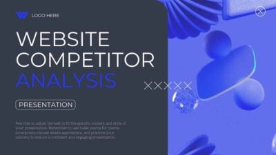 モダンなウェブサイト競合分析スライド ✨
