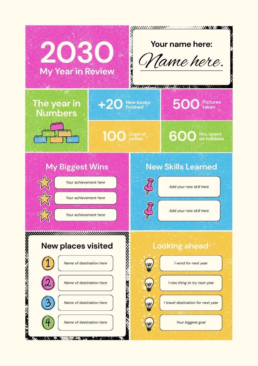 My Year in Review Infographic - slide 1