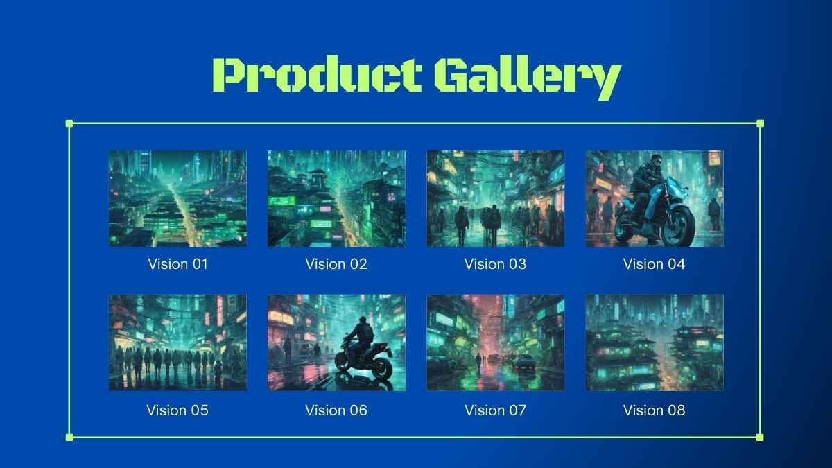 Neon Cyberpunk Style Theme Presentation - slide 11