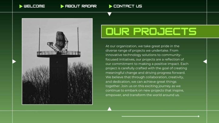Radar Backgroundpowerpoint Military Radar Background . Free Slides Template — SlidesCarnival