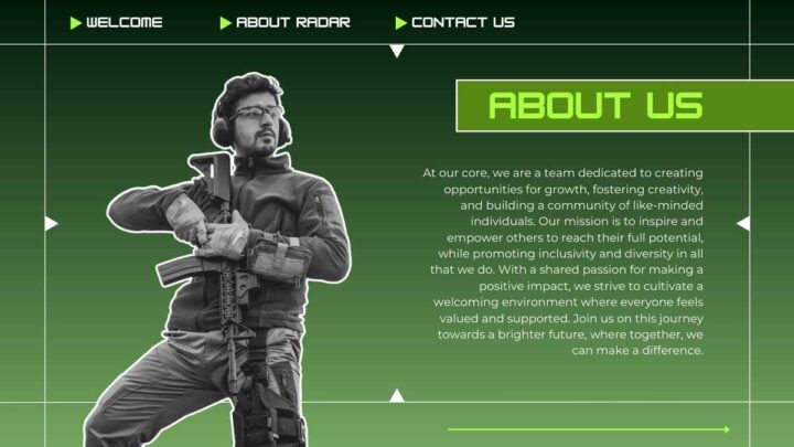 Radar Backgroundpowerpoint Military Radar Background . Free Slides Template — SlidesCarnival