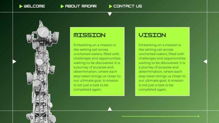 Radar Backgroundpowerpoint Military Radar Background . Free Slides Template — SlidesCarnival