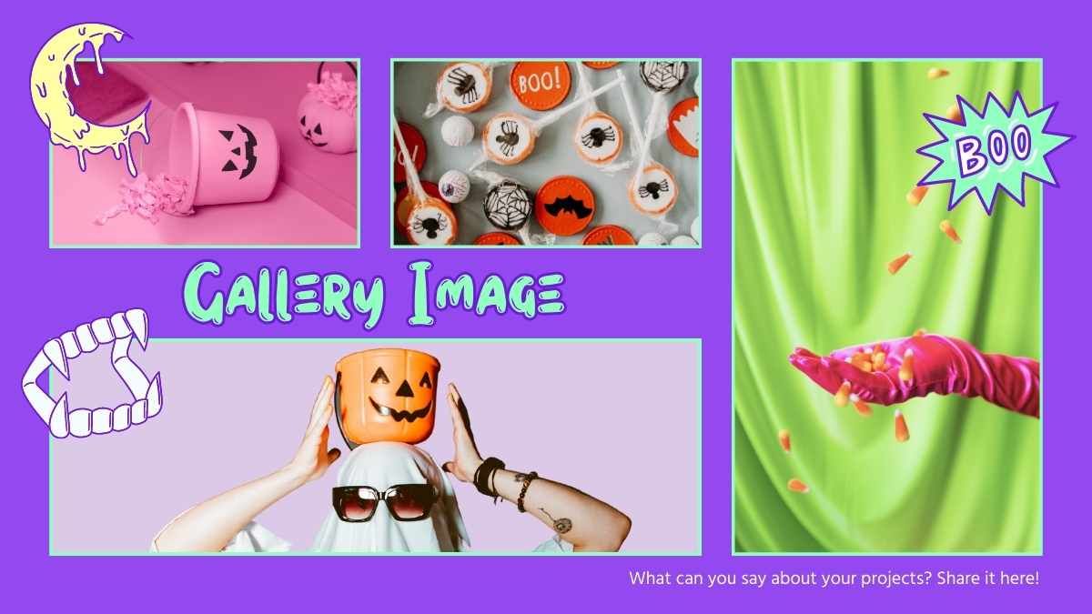 Marketing de Halloween Neon Trick or Treat - diapositiva 9