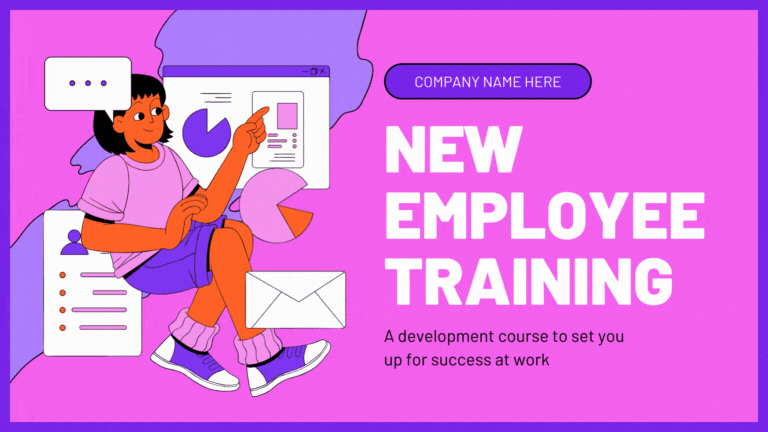 Animated New Employee Training - slide 1