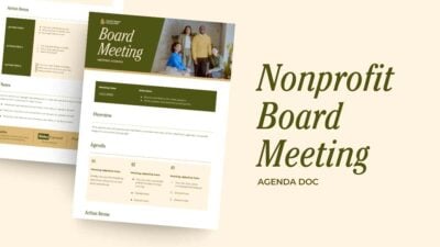Nonprofit Board Meeting Agenda Doc