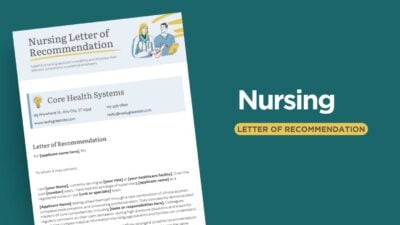 Nursing Letter Of Recommendation 1