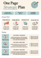 One Page Strategic Plan 1