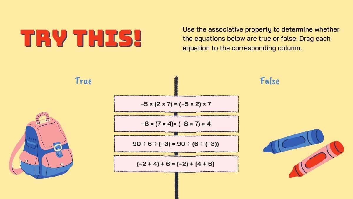 Operations with Integers Lesson for High School - slide 13