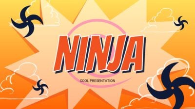 Orange Anime Ninja Minitheme Slides